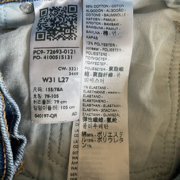 LEVIS Ribcage High-Rise Straight Jeans in Light Size 31 - Picture 9 of 9